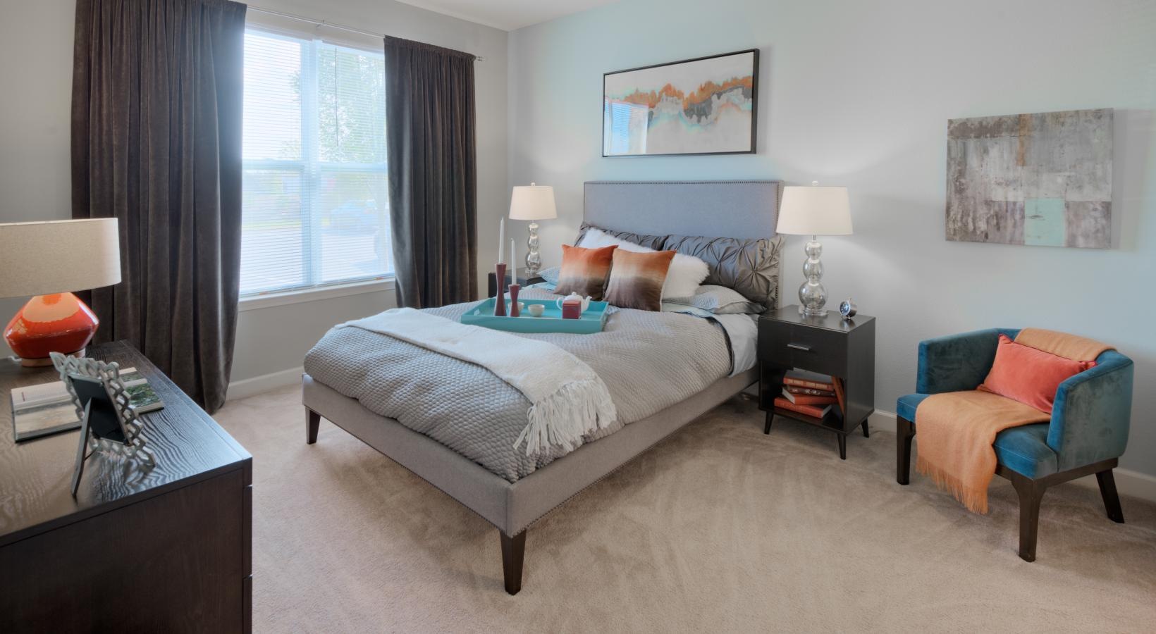 Bedroom options to fit every lifestyle a bedroom with a bed and a desk